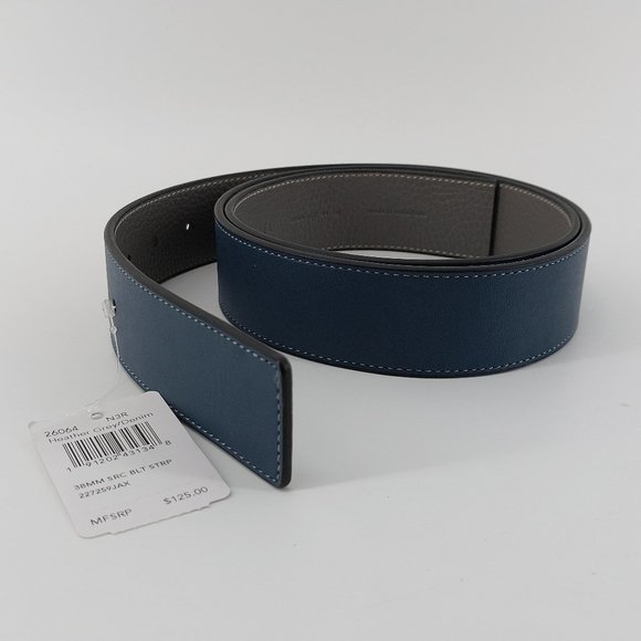 Other - Coach Men's Replacement Strap Belt Heather Grey Denim Blue Casual One Size